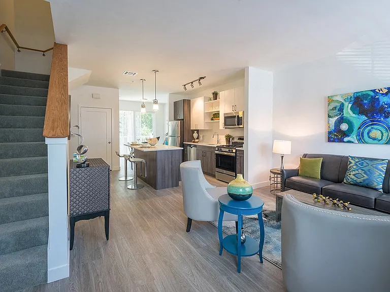 Two-floor townhomes are available at Windsor at Hopkinton