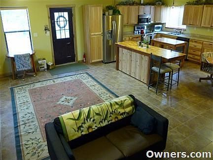 Family room and kitchen