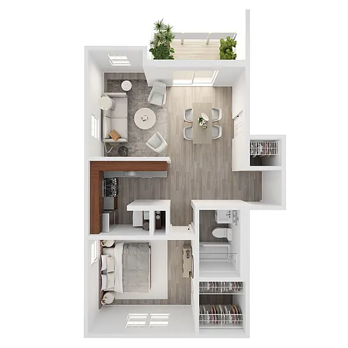Floor plan 2-Bedroom Apartment