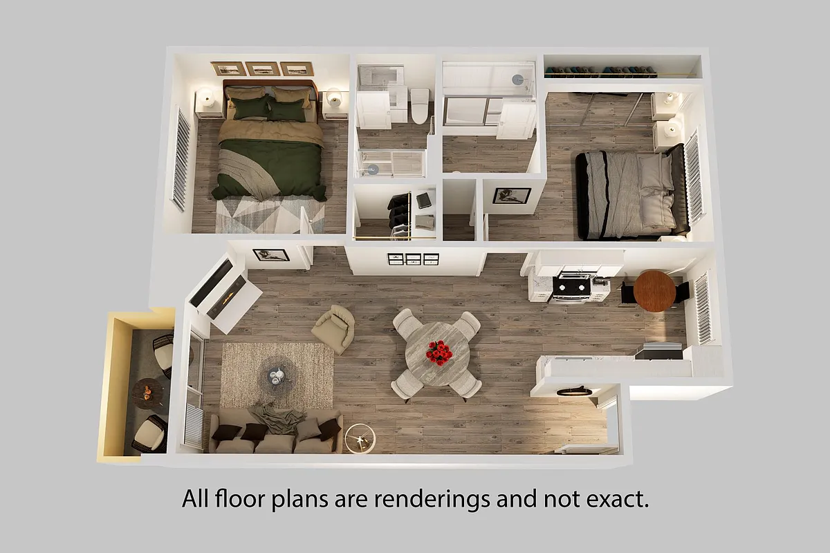 Floor plan 1003 SQ FT