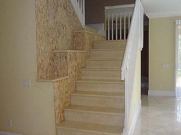 Marble on first floor and stairs