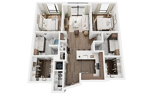 Floor plan Q