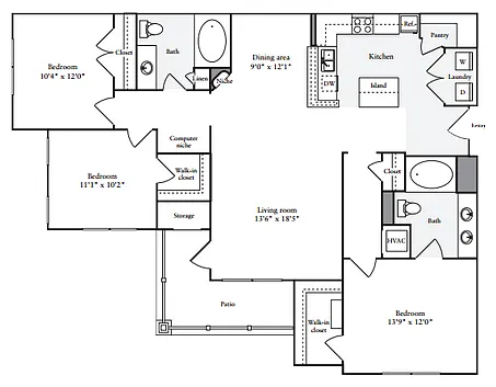 Floor plan THE BUCKHEAD