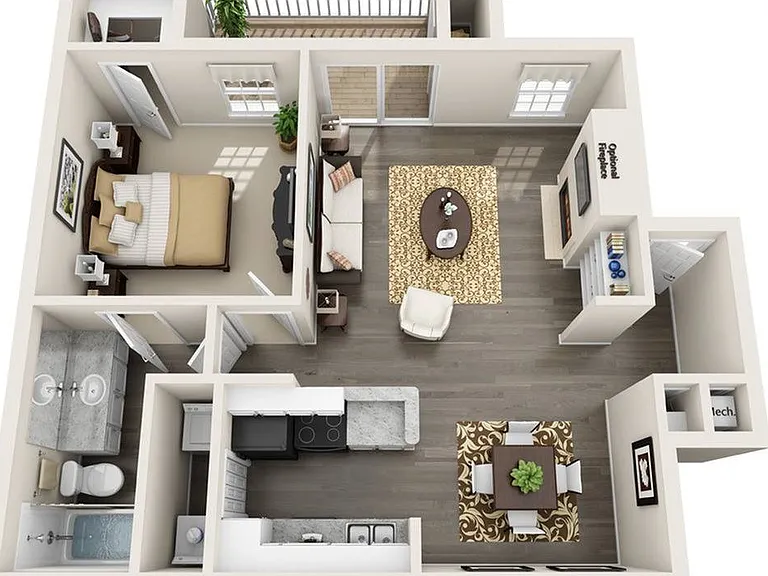 1 Bedroom | 1 Bath | 800 SF 1 Bedroom | 1 Bath | 800 SF