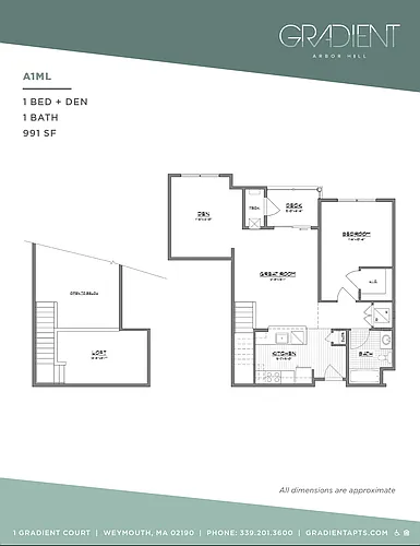 Floor plan A1ML with Loft