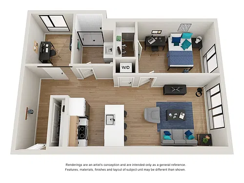 Floor plan 1BD-3