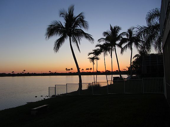 Sunrise from backyard