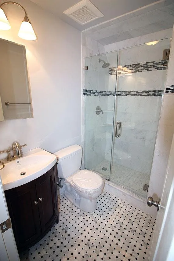 Beautiful Custom Marble Bathroom - 34 Morris St #STUDIO