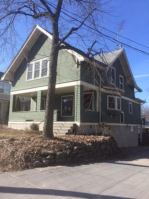 Side of house - entry to basement