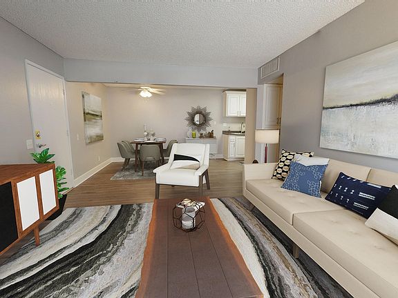 Mountain View Apartments Model Living Room