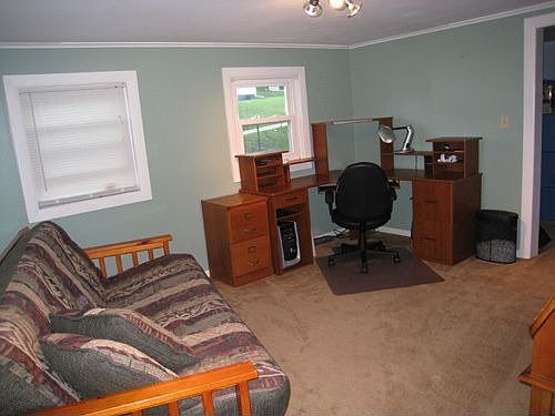 Third bedroom w/ large closet is being used as office