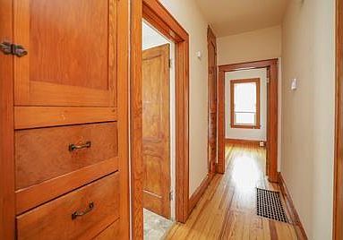 Bedroom and Bathroom hall with built in's