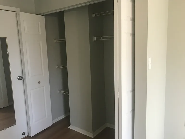 Large double closet in master suite