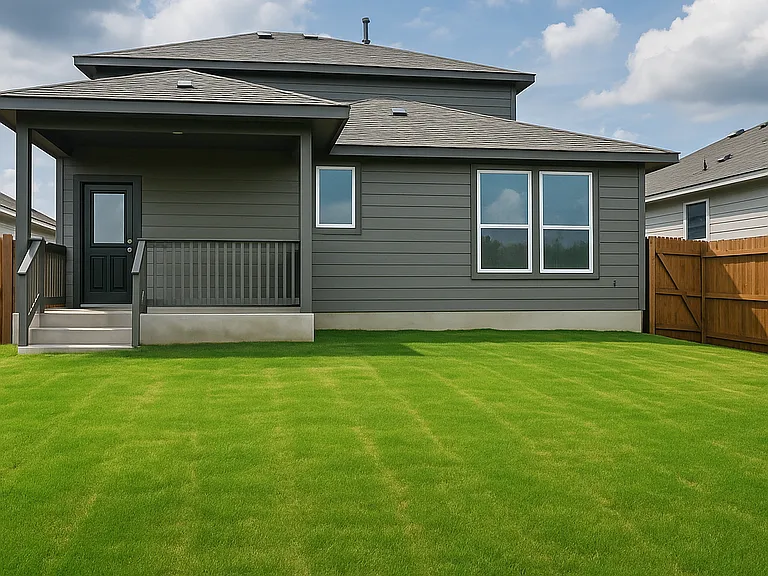 Backyard with patio