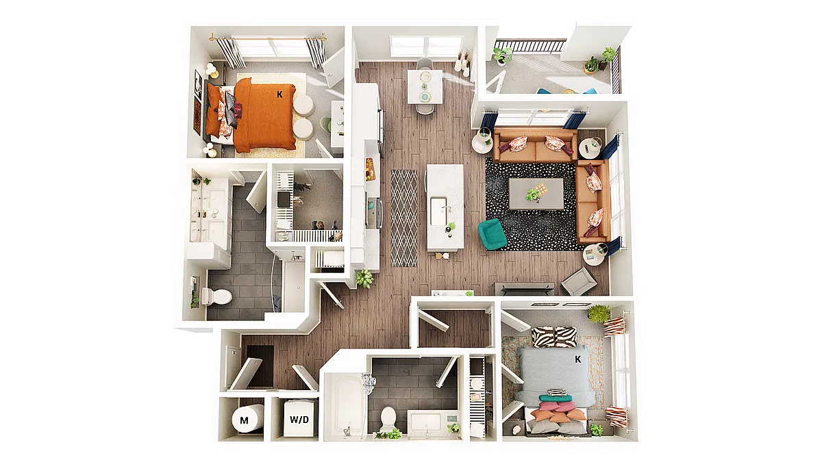 Floor plan B1-A-HC