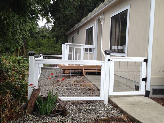 Fenced area for dogs
