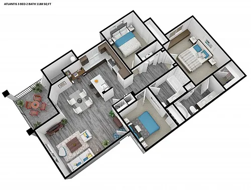Floor plan Zinc 3x2