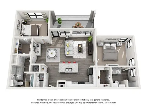 Floor plan The Charles