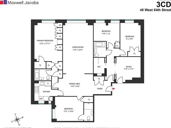45 W 54th St APT 3D, New York, NY 10019