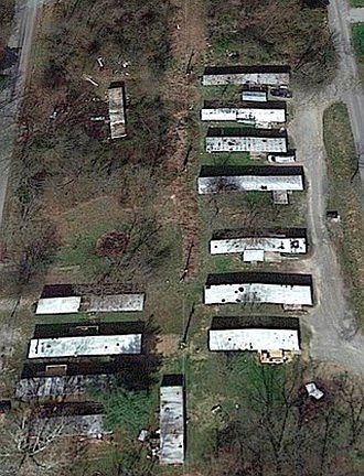 Aerial image of the west side of the parcel.