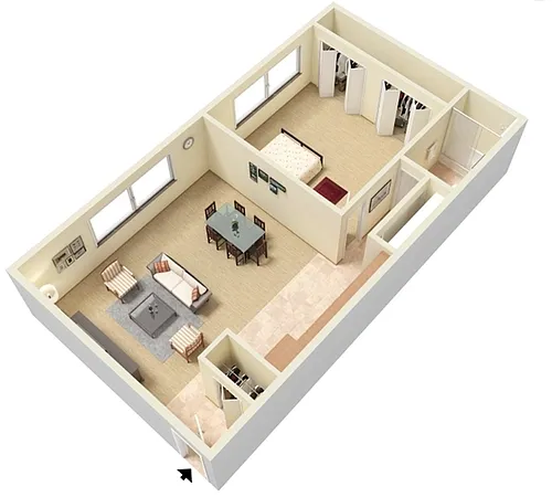 Floor plan 1st Floor 1 Bedroom