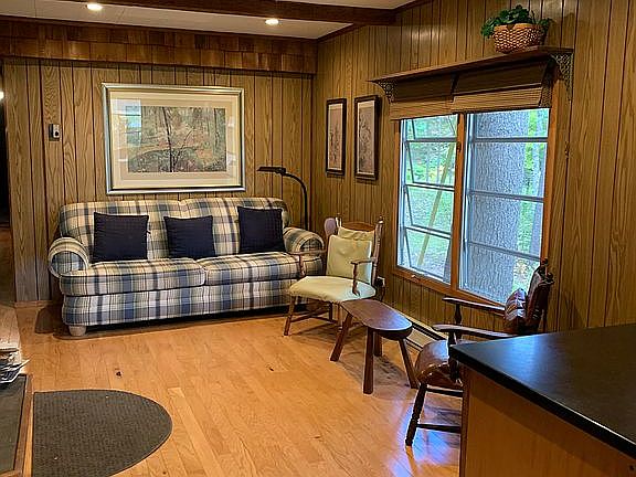 Spacious LR with wood stove