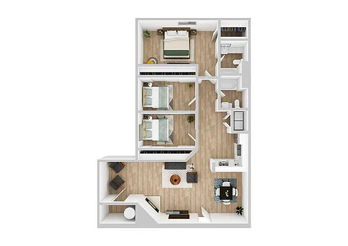 Floor plan Chateau w/Sunroom