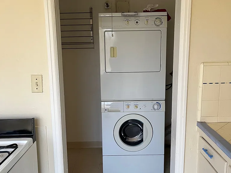 Washer and dryer.