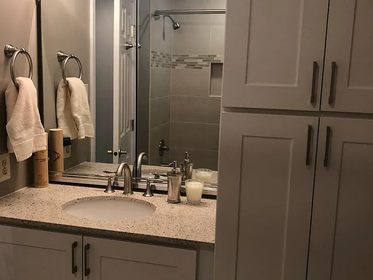Renovated guest bathroom