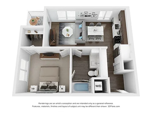 Floor plan A3 1X1
