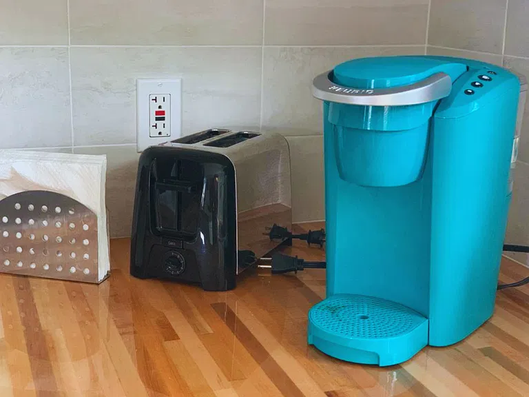Coffee Maker & Toaster for a Comfortable Stay.