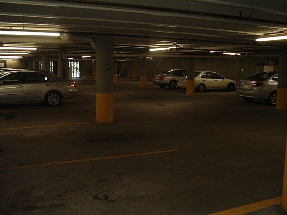 you park in your own space in the gated,secure garage...