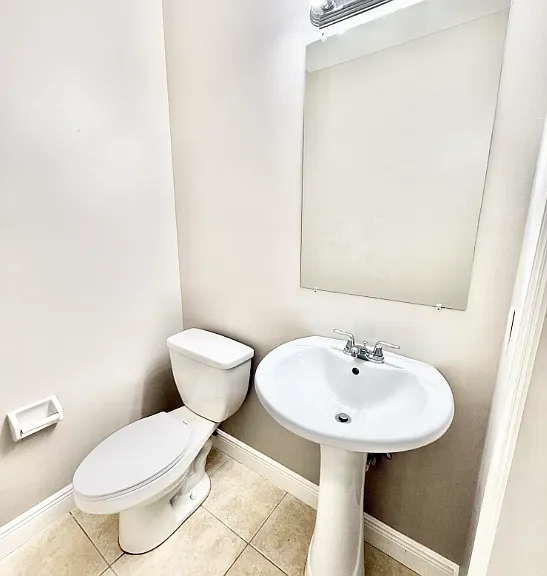 1/2 bath First floor