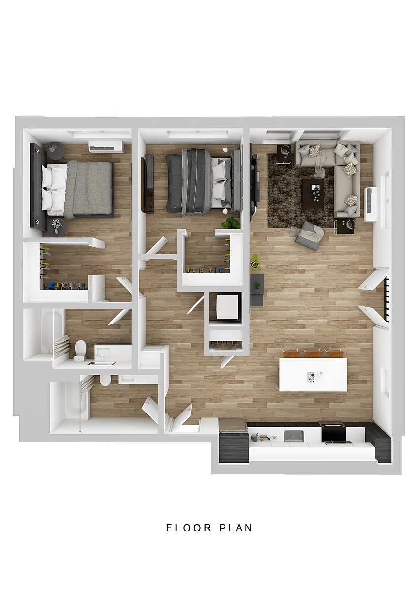 Floor plan Klipsan - 2 Bed C