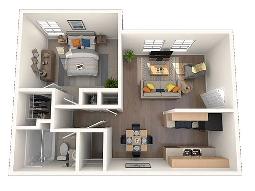 Floor plan One Bedroom