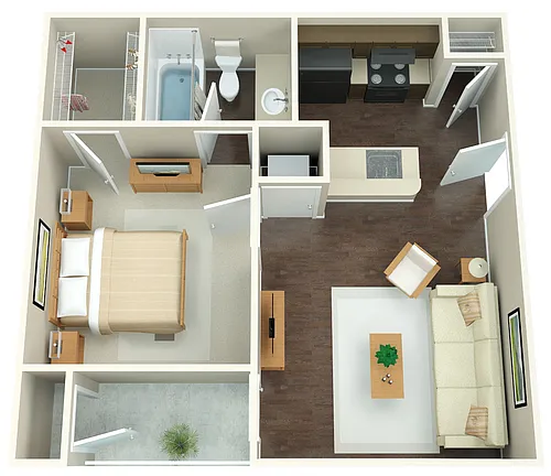 Floor plan 1X1