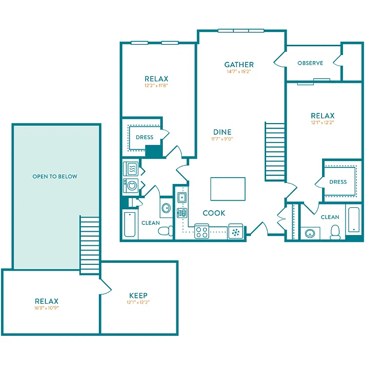 Floor plan Haysack Loft