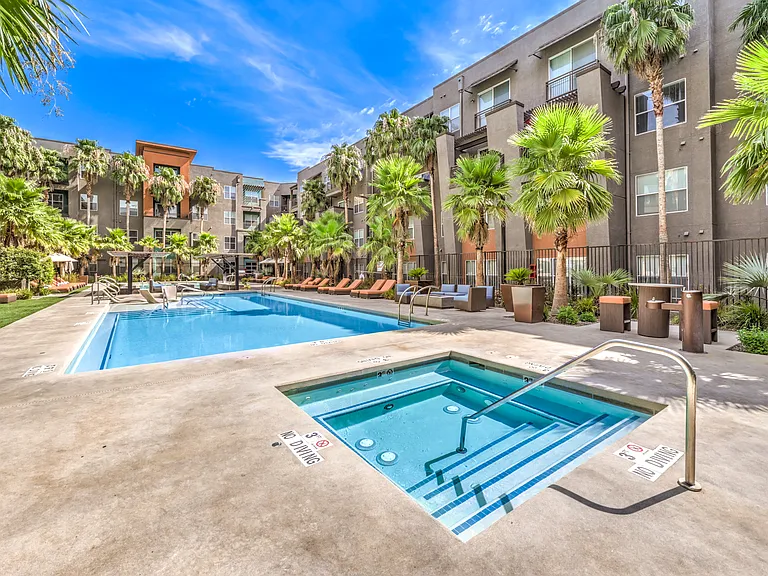 Warm up and recharge in the hot tub.