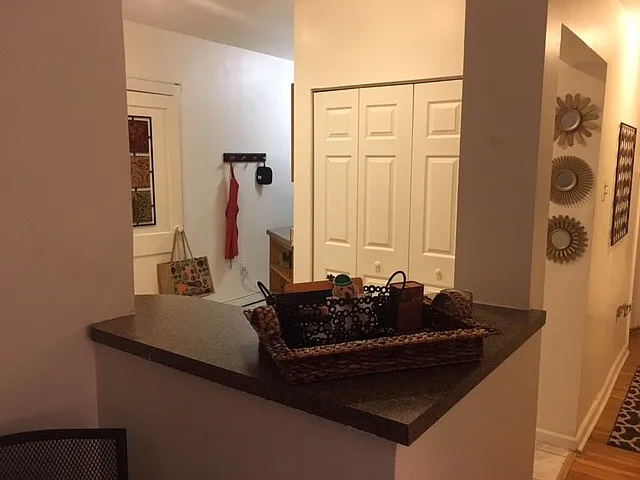 View of Kitchen from living room