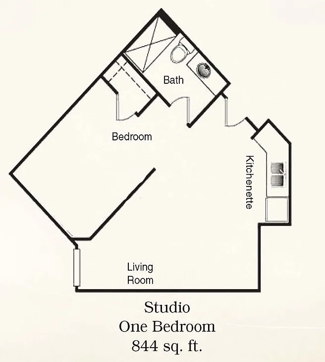 Floor plan Studio