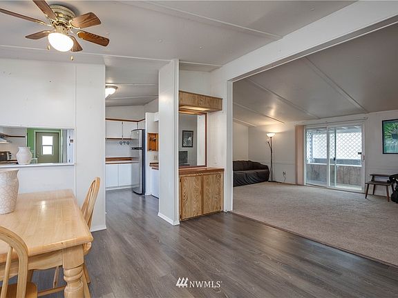 Generous living area in the center of the home