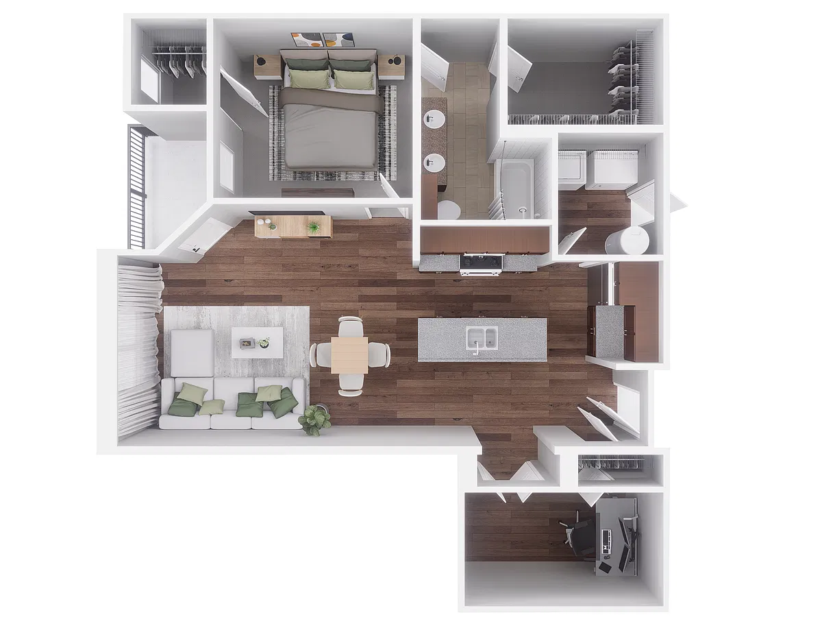 Floor plan E-1B1B Avanti Reno