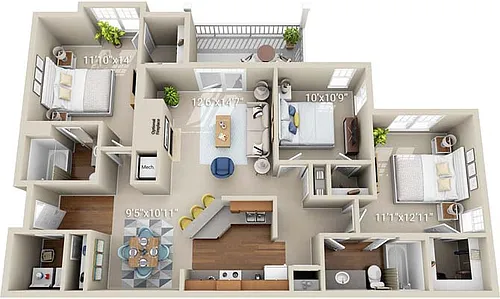 Floor plan C1