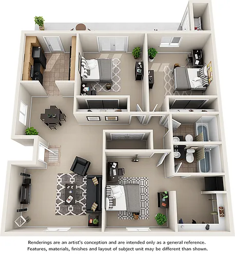 Floor plan Geneva with Wood Style Floors