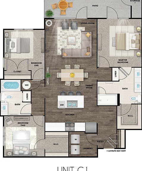 C1 floor plan Tacara Westpointe Village