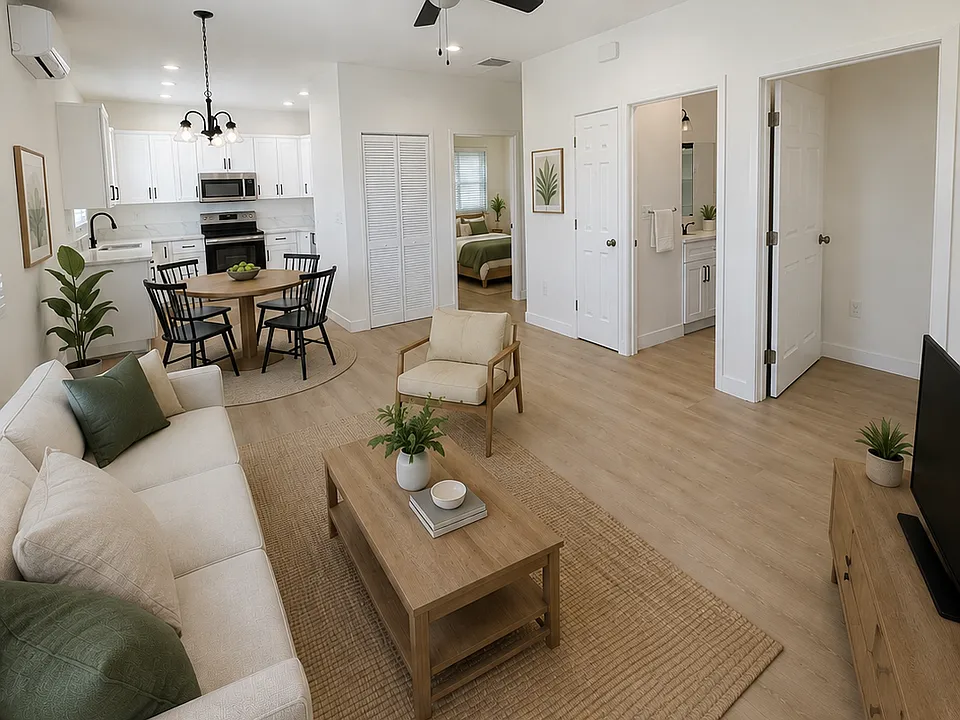 AI-generated image shown for furniture placement and layout purposes only.