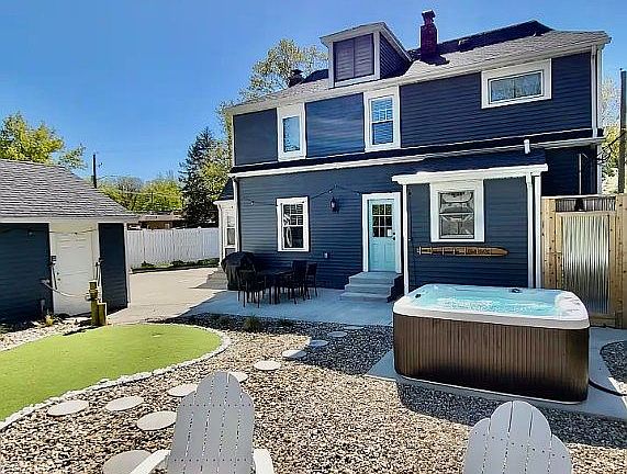 New Hot Tub and patio
