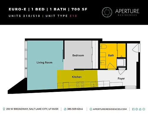 Floor plan 1x1 Euro-E