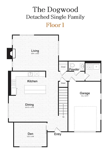 Floor plan The Dogwood Detached Single Family