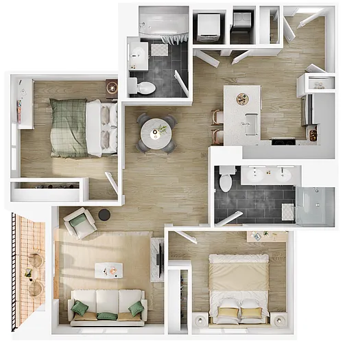 Floor plan The Cambridge